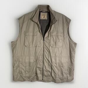 Redhead Brand Co Hunting Vest  - Mens 3XL - Beige Pockets Full Zip